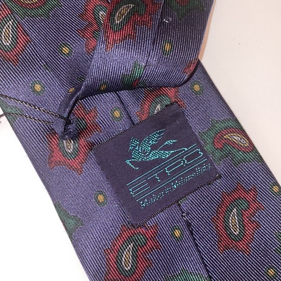 ETRO Milano Mens Tie Cravatte Silk - Picture 4 of 5